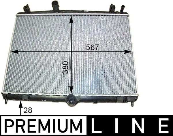 Radiator, engine cooling