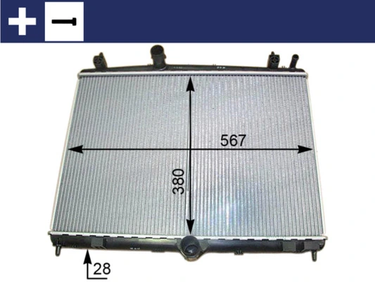 Radiator, engine cooling