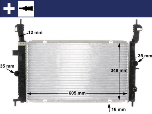 Radiator, engine cooling
