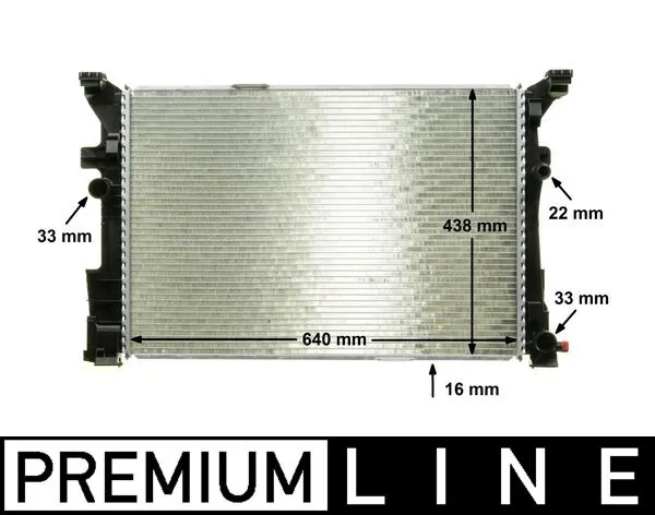 Radiator, engine cooling