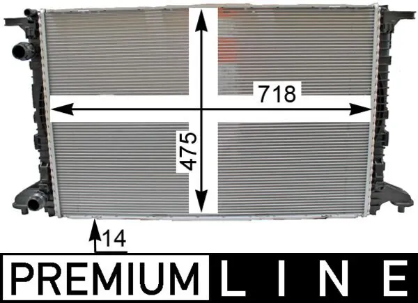Radiator, engine cooling