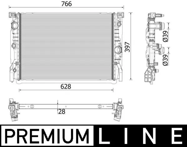 Radiator, engine cooling