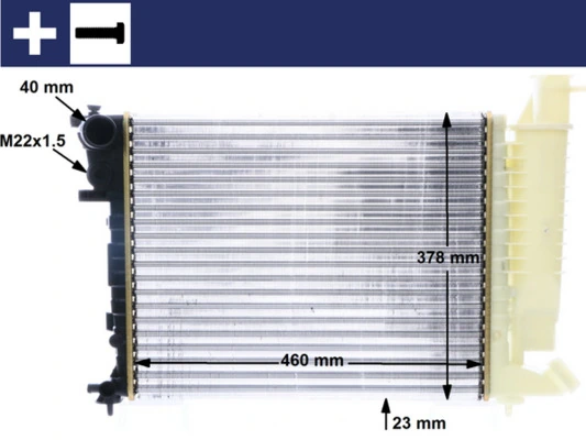 Radiator, engine cooling