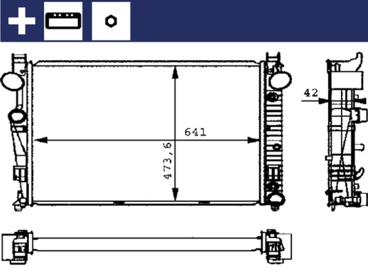 Radiator, engine cooling