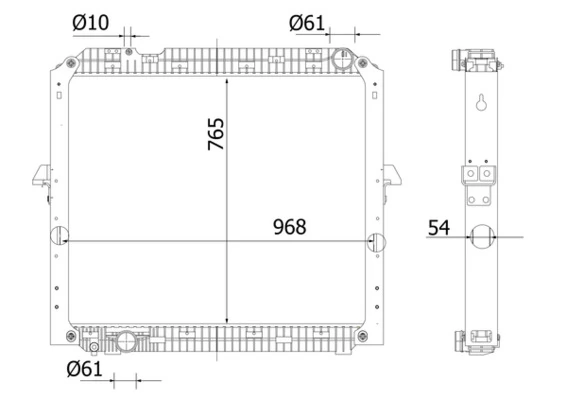 Radiator, engine cooling