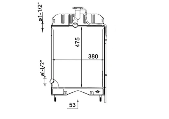 Radiator, engine cooling