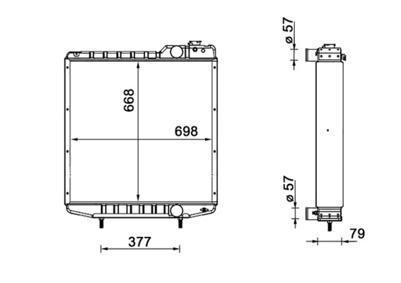 Radiator, engine cooling