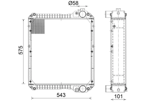 Radiator, engine cooling