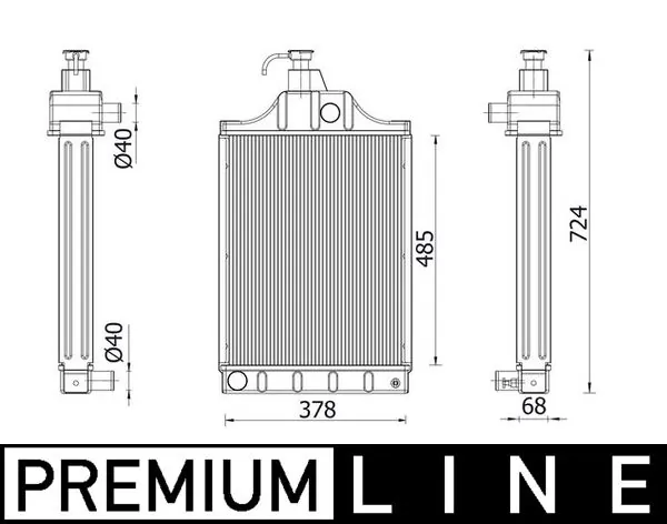 Radiator, engine cooling