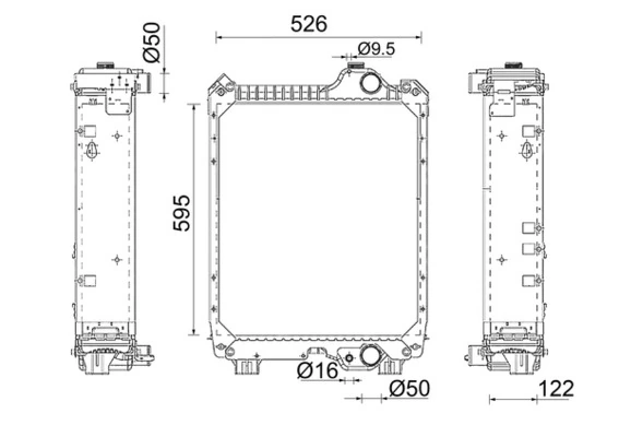Radiator, engine cooling