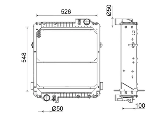 Radiator, engine cooling
