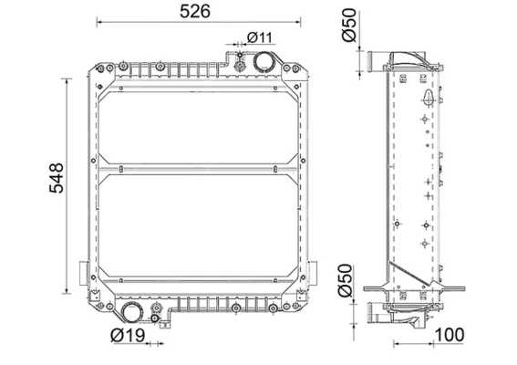 Radiator, engine cooling