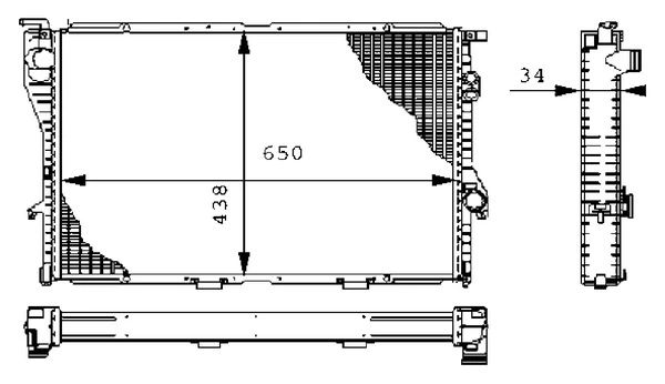 Radiator, engine cooling