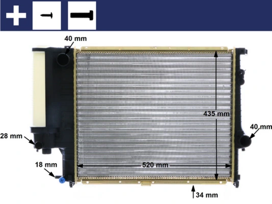 Radiator, engine cooling