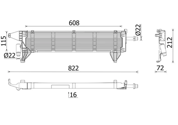 Radiator, engine cooling