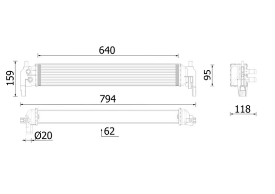 Radiator, engine cooling