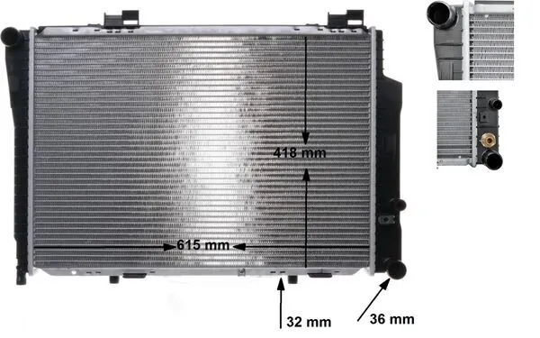 Radiator, engine cooling