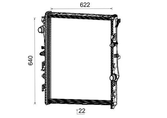 Radiator, engine cooling