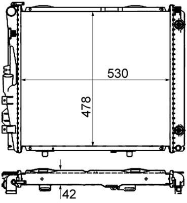 Radiator, engine cooling