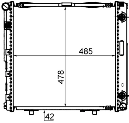 Radiator, engine cooling