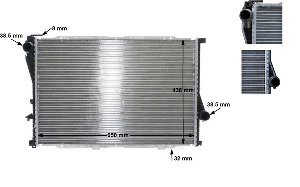 Radiator, engine cooling