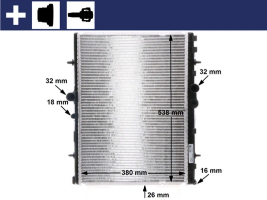 Radiator, engine cooling
