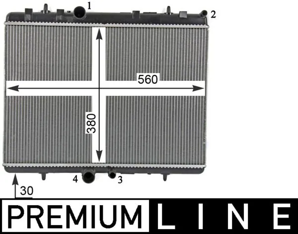 Radiator, engine cooling