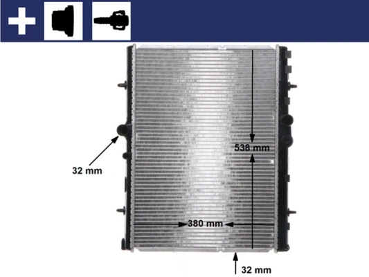 Radiator, engine cooling