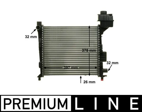 Radiator, engine cooling