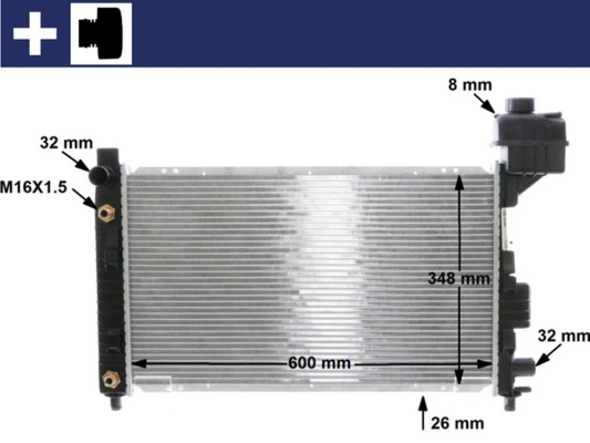 Radiator, engine cooling