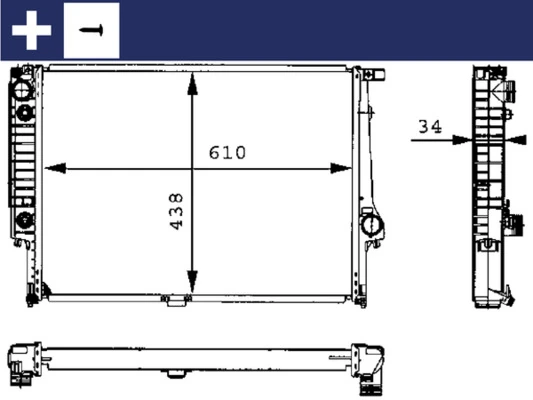 Radiator, engine cooling