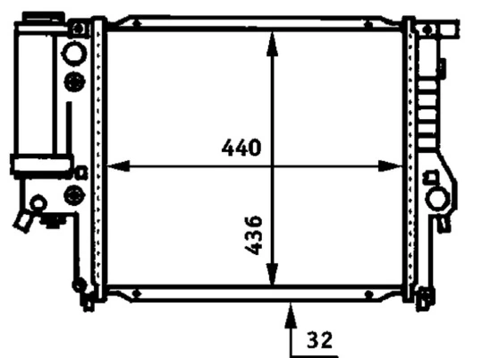 Radiator, engine cooling