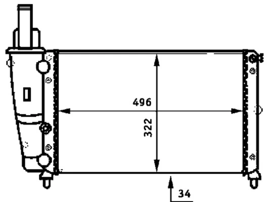 Radiator, engine cooling