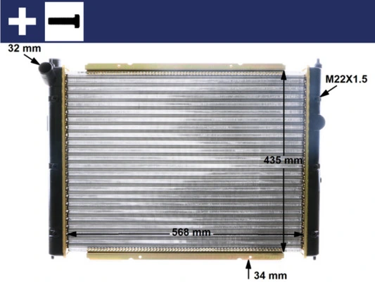 Radiator, engine cooling