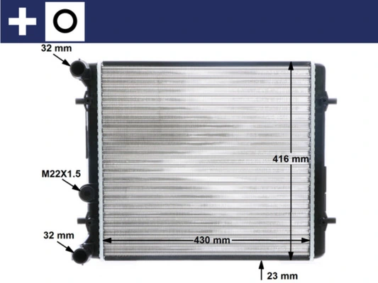 Radiator, engine cooling