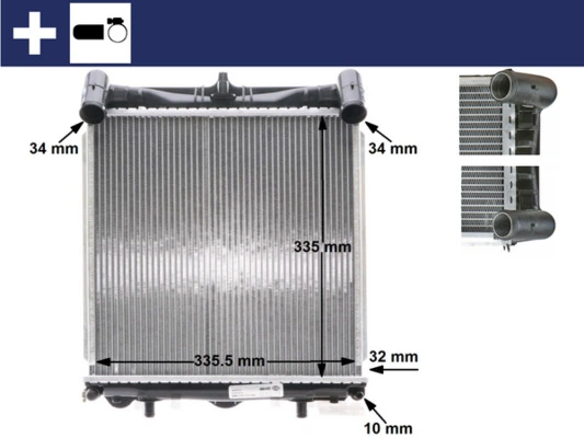 Radiator, engine cooling