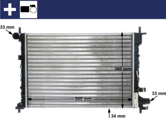 Radiator, engine cooling