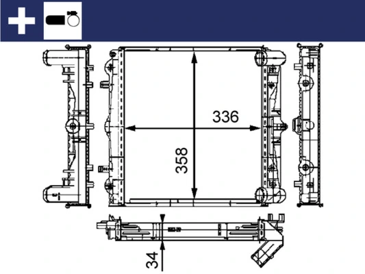 Radiator, engine cooling