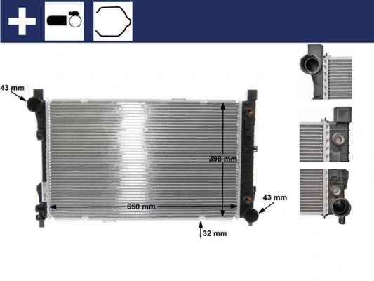 Radiator, engine cooling