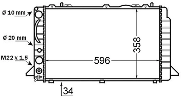 Radiator, engine cooling