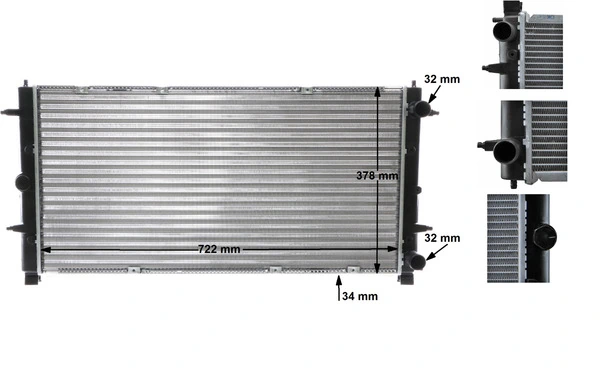 Radiator, engine cooling