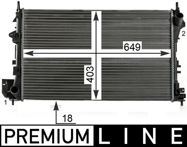 Radiator, engine cooling