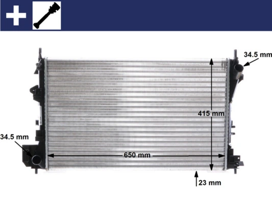 Radiator, engine cooling