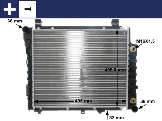 Radiator, engine cooling