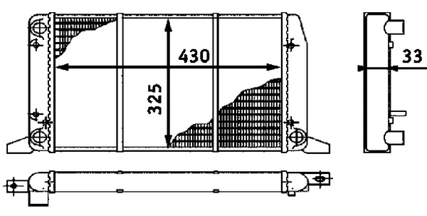 Radiator, engine cooling