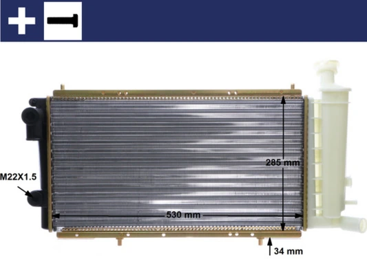 Radiator, engine cooling