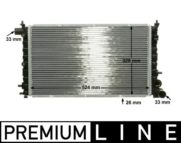 Radiator, engine cooling