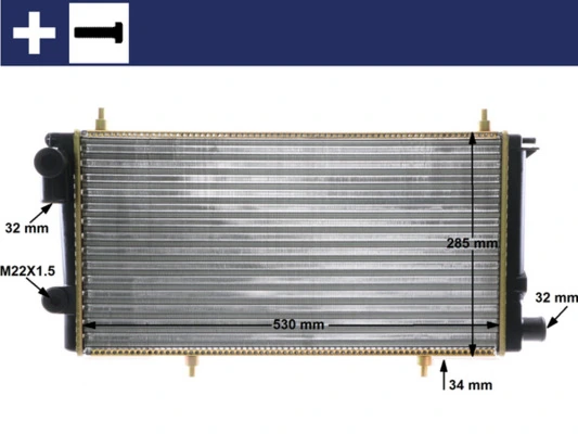 Radiator, engine cooling