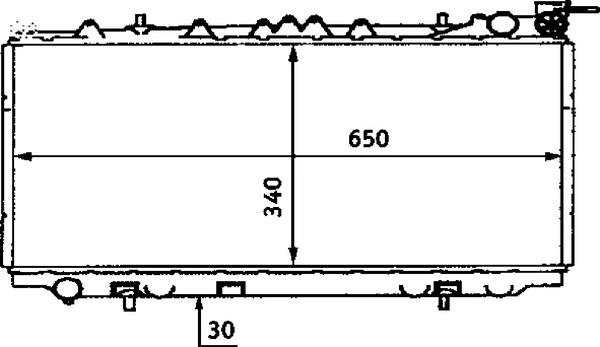 Radiator, engine cooling