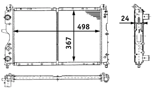 Radiator, engine cooling